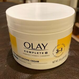 New Olay Complete 3 In 1 Moisturing Cream Fragrance Free 8.5 Oz